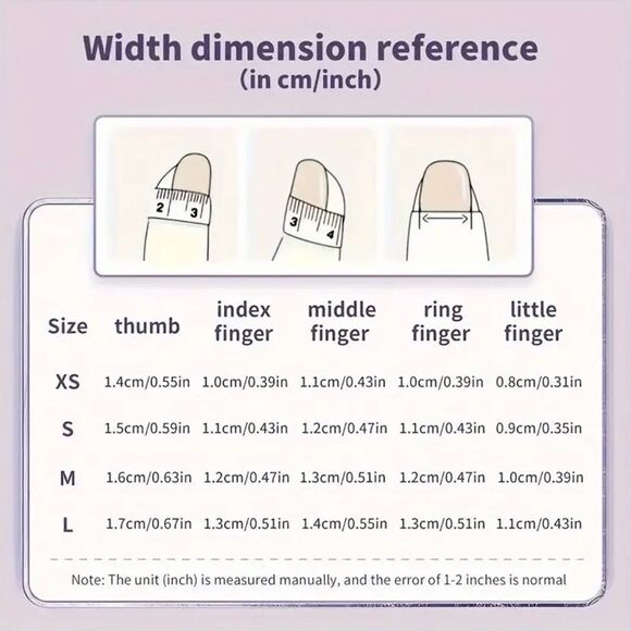 ⭐️3/$25⭐️ Handmade White Lavender Black Floral Press On Nail Set Size Small - Picture 3 of 4